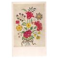 WOOL EMBROIDERY. Eng. 18th C. unused postcard V...