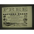 1958 Daytona Beach Tourism Ad - Colorful brochures to help you plan