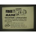 1958 Maine Tourism Advertisement