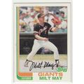 1982 Topps baseball card 242 Milt May - Giants