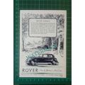 C1468) Rover Car Post War Small Advert - 1948 Clip