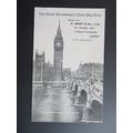 Clock Tower & Westminster Bridge, London Postcard