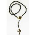 River Rock Rosary with Two Free Prayer Cards an...