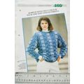 Woman's pattern 105 jumper with 2 colour tuck &...