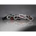 Black or brown sparkly banana hair claw clip wi...