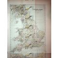 England & Wales, Map, Book Illustration, 1895