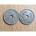 Belgium 1926 5 Centime Belgique (French Text) Coin