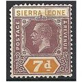 Sierra Leone 1924 SG140 7d Purple & Orange Moun...