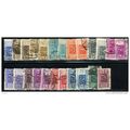 1946/1952 24 different values - fine used (o) -...