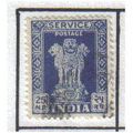 1958 INDIA SERVICE 25P ULTRAMARINE ASOKAN F/U S...