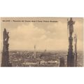 Milano Panorama dal Duomo Italy Postcard (F7015)