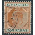 Cyprus 1906 SG61 10 Paras Orange & Green Fine U...