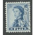 FIJ 1954 1d 'QUEEN ELIZABETH II (BLUE) ' FINE U...