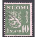 Finland 1950 - 10m brownish purple - Rampant Li...