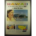 1953 United Air Lines Ad - Hawaii 10 fun-filled...