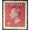 STAMP Canada SG427 1950 4c King George VI (no i...