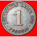 Ⰶ EAGLE (1890-1916): GERMANY ★ 1 PFENNIG 1915J ...