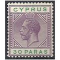 Cyprus 1913 SG76 30 Paras Violet & Green Mounte...