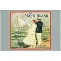 Postcard Marine Art Yacht Brand Citrus Label Ri...