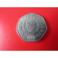 1998 CYPRUS FIFTY CENTS FREE POST. J