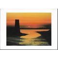 Dunure, S Ayrshire - Harbour at Sunset, art pos...