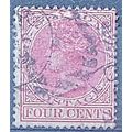 Ceylon 1884 SG149 4c Rose Wmk Crown CA Good+ Us...