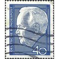 GERMANY, Heinrich Lubke 1894-1972, blue 1964, 40pf