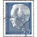 GERMANY, Heinrich Lubke 1894-1972, blue 1967, 50pf