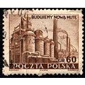 Poland 1951 Nowa Huta Steelworks 60G Used Stamp