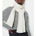 KAREN MILLEN Rib Knit Scarf Ivory BNWT
