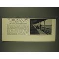 1906 The Savoy Hotel Ad - Chelsea, Atlantic City