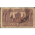 POLAND, Recovery of Pomerania, Olsztyn , brown on pink 1954, 1.55 Zl