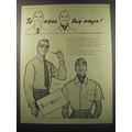 1955 Simpson Men's Shirts Ad - To wear two ways