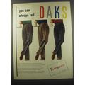 1955 Simpson Daks Trousers Ad - you can always ...