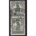 AUSTRALIA 1937-9 1/- LYRE BIRD PERF 15 X 14 PAI...