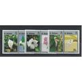 St Helena.Flowers and Children's Art set of 6.U...