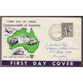 Australia 1949 FDC Neville Menz Darling Downs B...