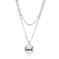 Delicate Stainless Steel loved Necklace