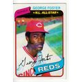 1980 Topps George Foster baseball card #400 - Reds