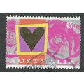 AUS 1996 45c 'ST VALENTINES DAY' FINE USED (EBI...