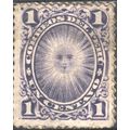 Peru 1886 - SG278 - 1c violet - Sun God - used