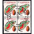 Australia 1973 Minerals Gemstones 4 x 7c Used S...