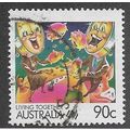 AUS 1988 90c 'LIVING TOGETHER - BANKING' FINE U...