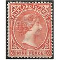 Falkland Islands 1895 SG35 9d Pale Reddish-Oran...