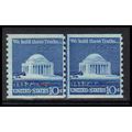 1520 10c Jefferson Memorial Barely Clears MNH C...