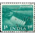 INDIA, Tilaiya Dam, Damodar Valley, green-blue 1955, 1anna