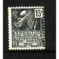 FRANCE 1930 SG 488 15c BLACK COLONIAL EXHIBITIO...