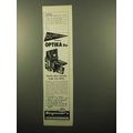 1961 Optika IIa Camera Ad - Most Versatile Reflex