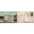 CT New London Postcard Municipal Building Stree...