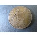 1914 GEORGE V ONE PENNY FREE POST. AAZ